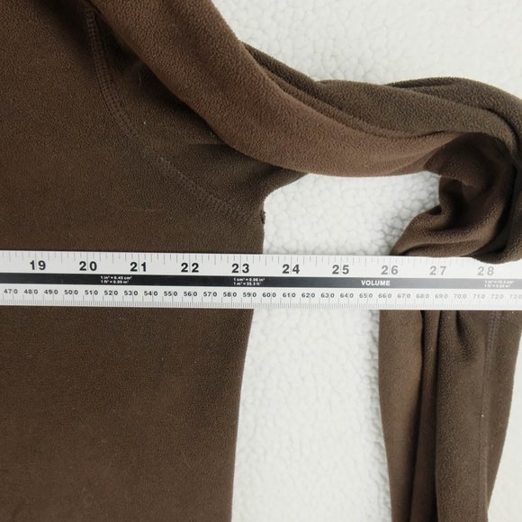 Eddie Bauer First Accent Sweater Mens Large Brown Half Zip Fleece Lightweight - Picture 7 of 9